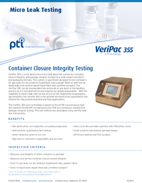 Thumbnail of document Data Sheet - VeriPac 355